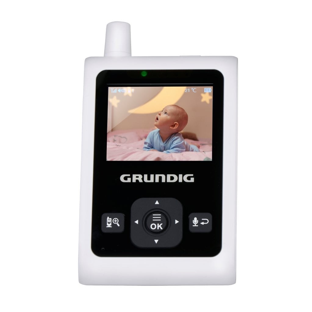 Grundig trådløs babycall med kamera 2,4" / videobabycall med nattsyn / babymonitor med toveiskommunikasjon