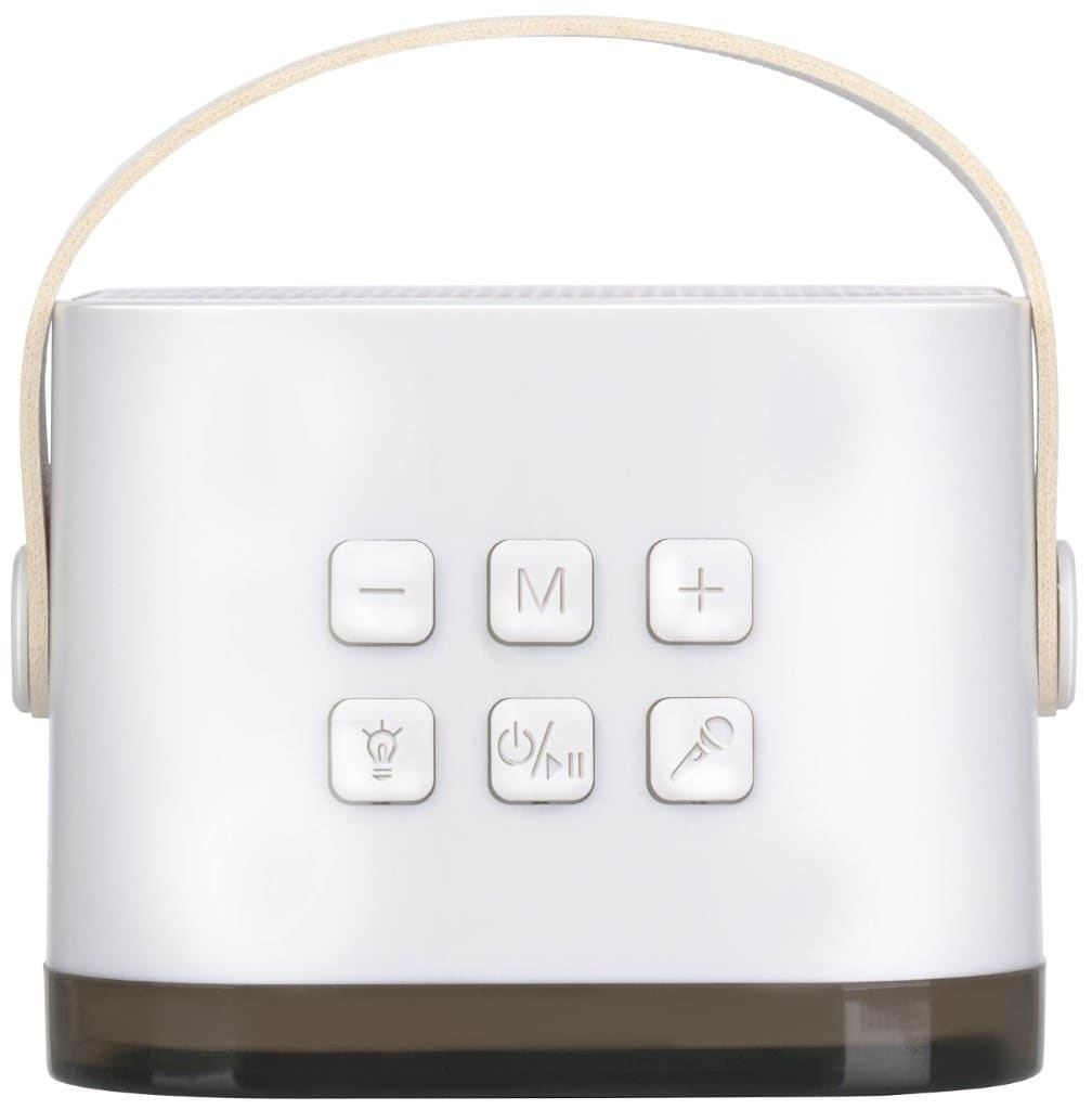 Karaokehøyttaler med trådløs mikrofon og RGB-lys / bærbart minikaraokesett med Bluetooth
