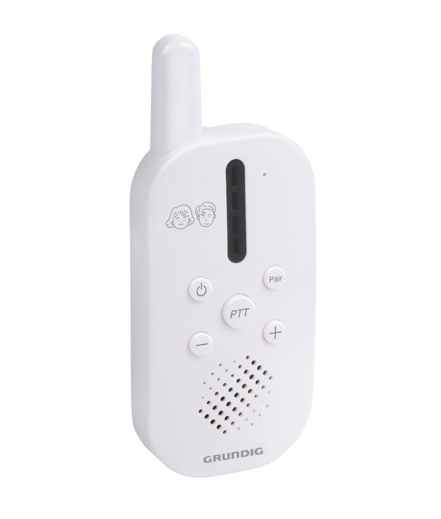 Grundig trådløs babycall 2,4 GHz / digital babyvakt med lyd / babyalarm med toveiskommunikasjon
