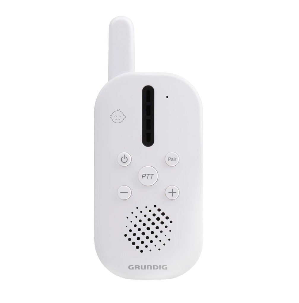 Grundig trådløs babycall 2,4 GHz / digital babyvakt med lyd / babyalarm med toveiskommunikasjon