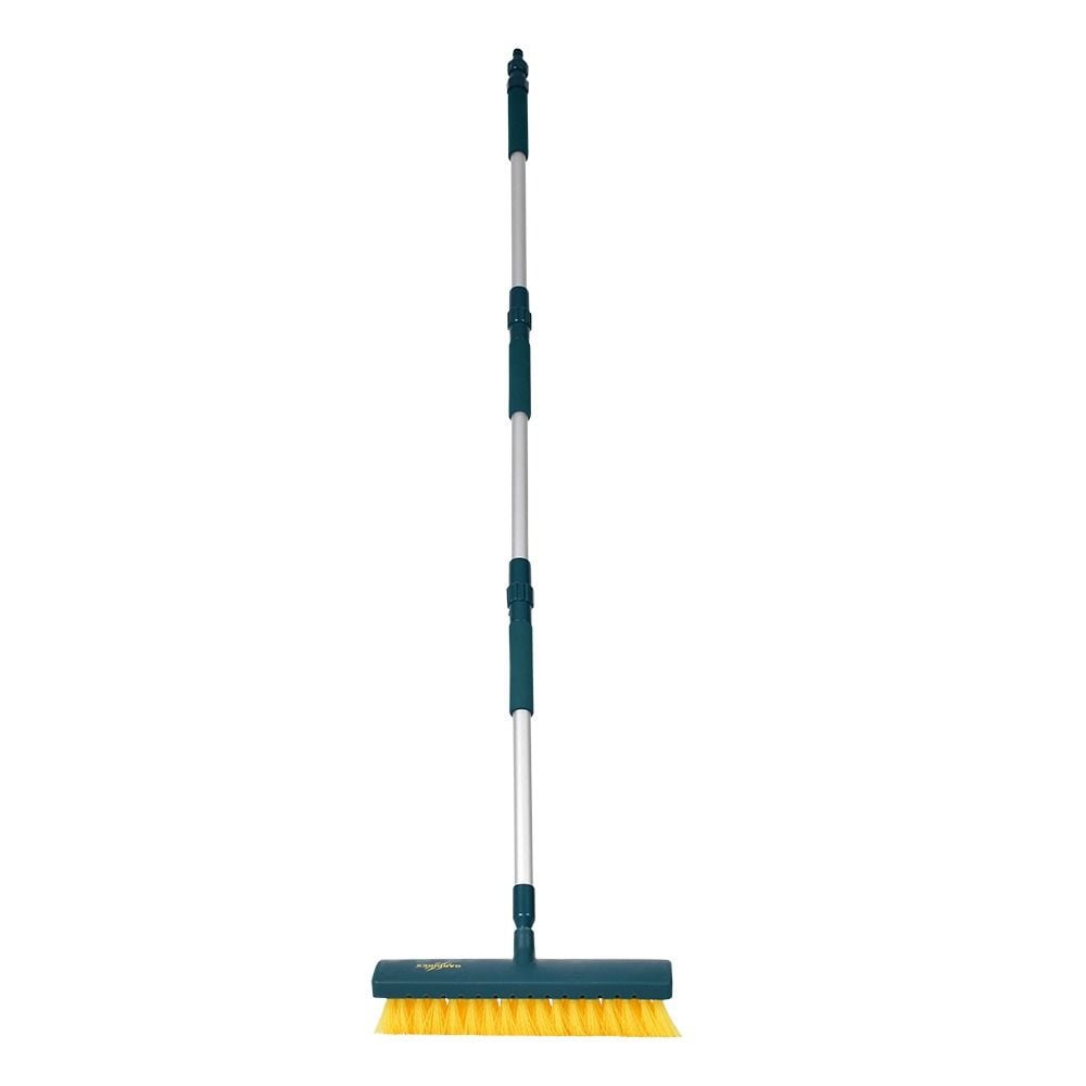 Gardirex jetbørste med justerbart håndtak / rengjøringsbørste med vannstråler / utendørs børste for terrasser og steinheller