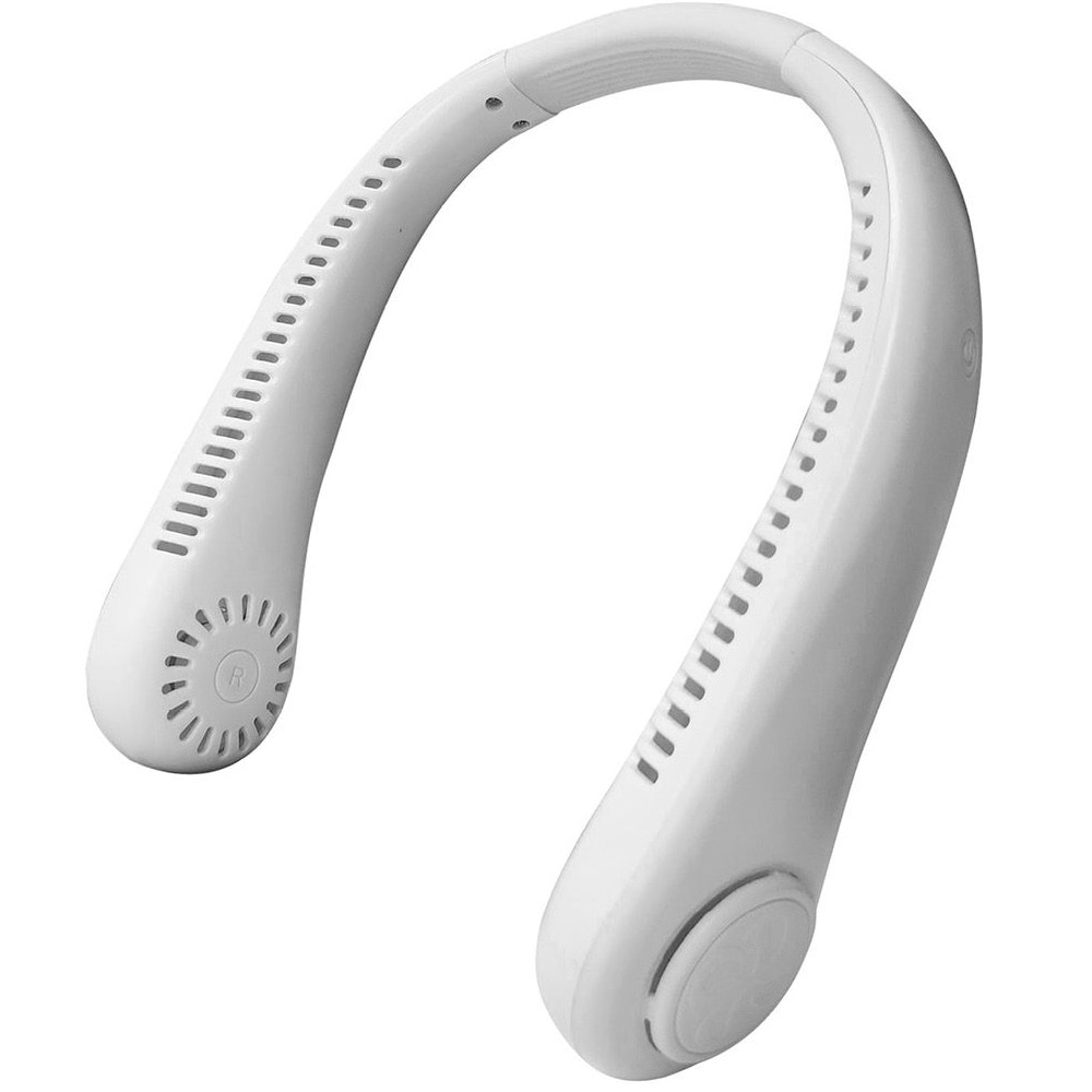 Bærbar nakkevifte 3 W / nakkevifte med 360° luftstrøm / håndfri nakkevifte