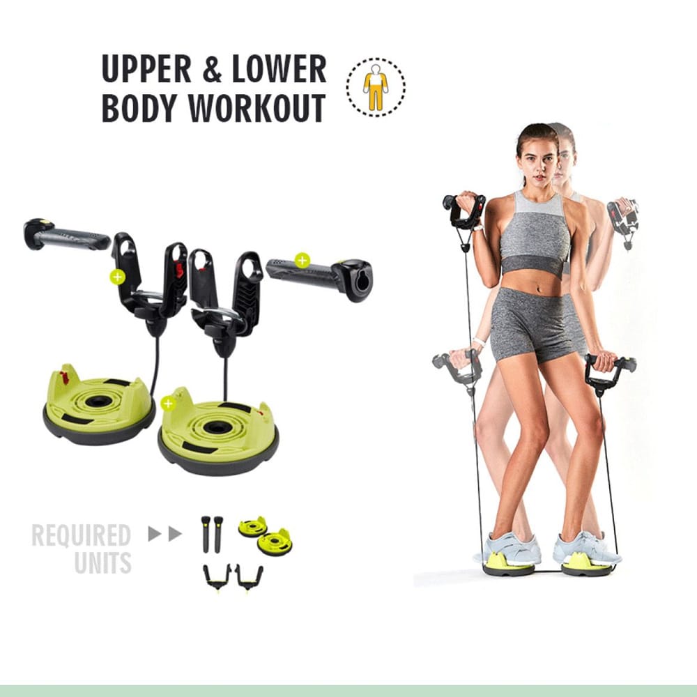 Wonder Core 10-i-1 treningssett / multifunksjonelt hjemmegym / kompakt treningssystem for hele kroppen
