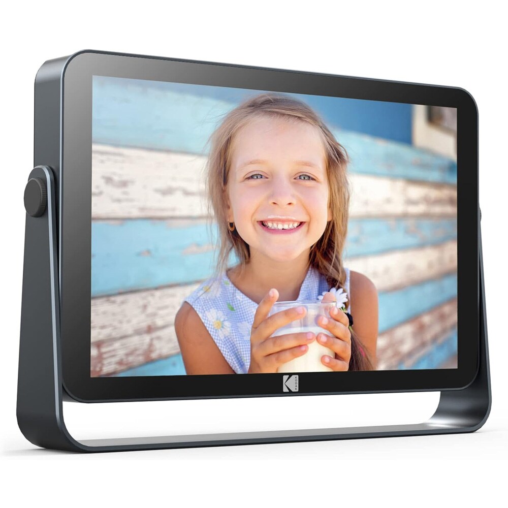 Kodak 10" wifi-fotoramme med stativ - grå / digital fotoramme / wifi-bilderamme / elektronisk fotoramme