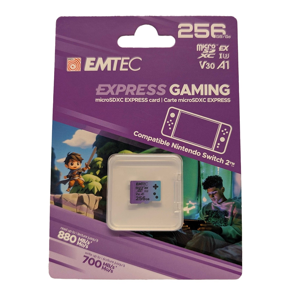 Emtec Express Gaming MicroSDXC 256 GB V30 A1 / gaming microSD-kort