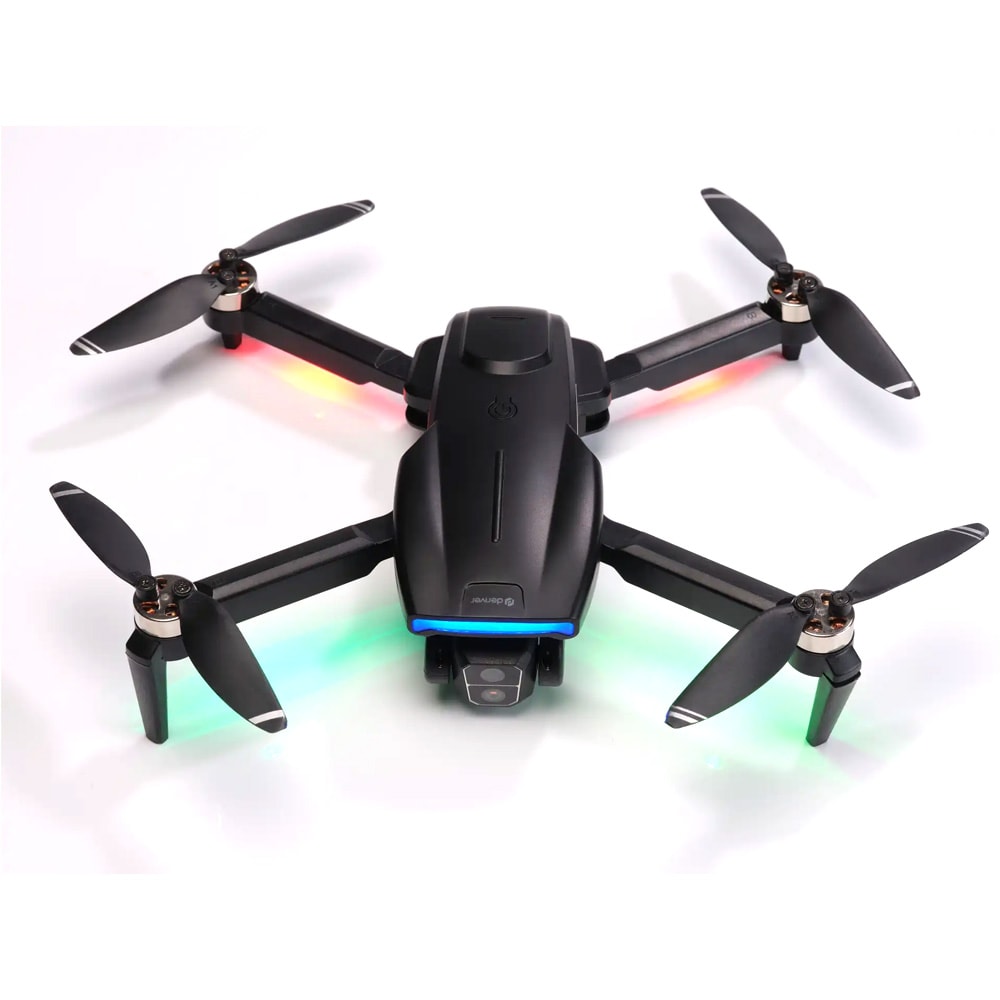 $ 0000093n drone med kamera / WiFi FPV drone med dobbelt kamera / sammenleggbart quadcopter med gyro