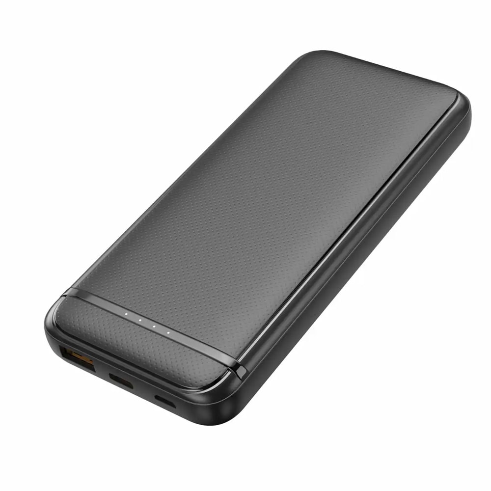 Denver Powerbank 10000mAh med innebygd USB-C og belysningskabel