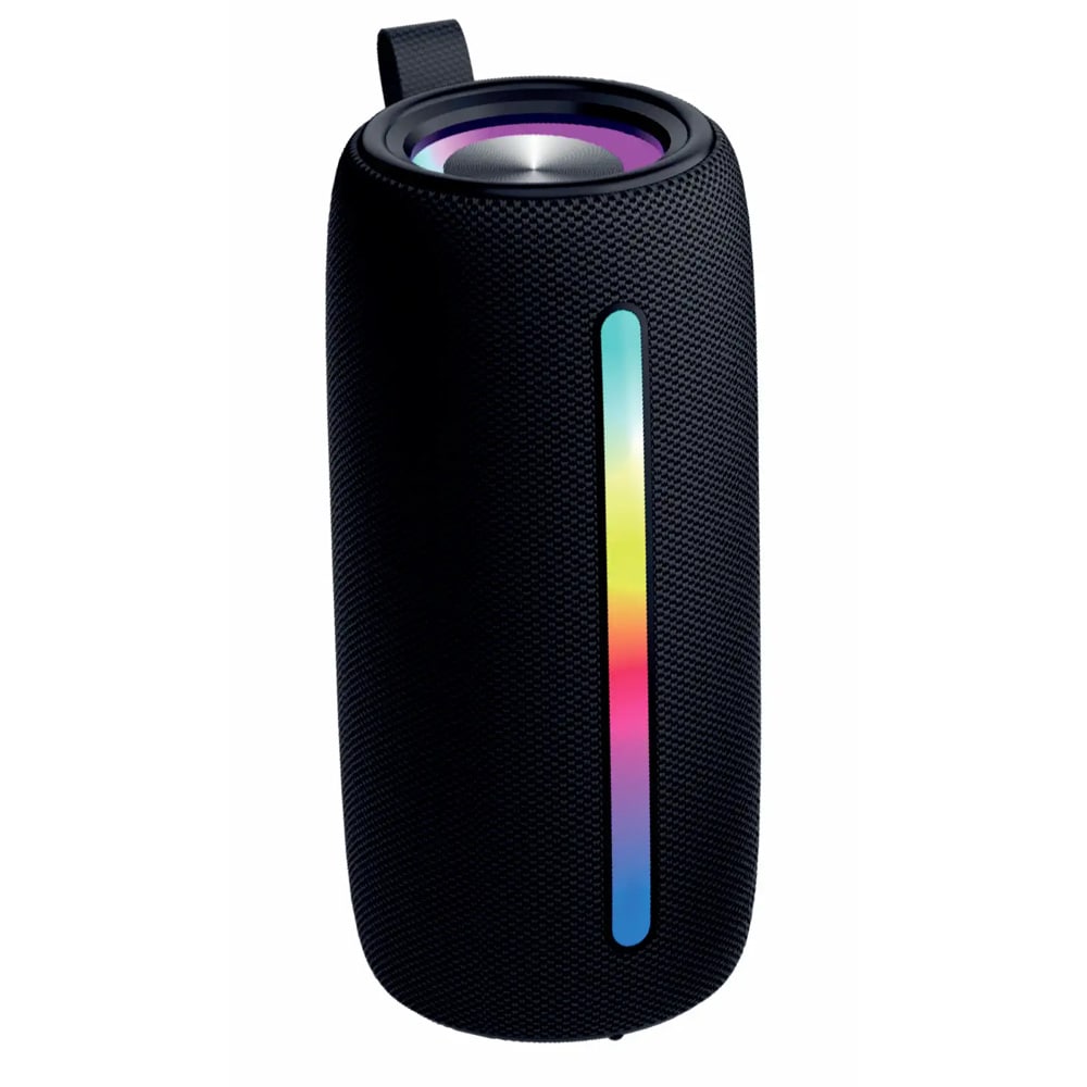 Denver Bluetooth-høyttaler med LED / trådløs høyttaler med RGB-lys / bærbar Bluetooth-høyttaler