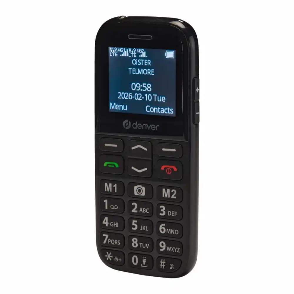 $ 0000093n seniortelefon 4G med SOS-knapp / enkel mobiltelefon for eldre