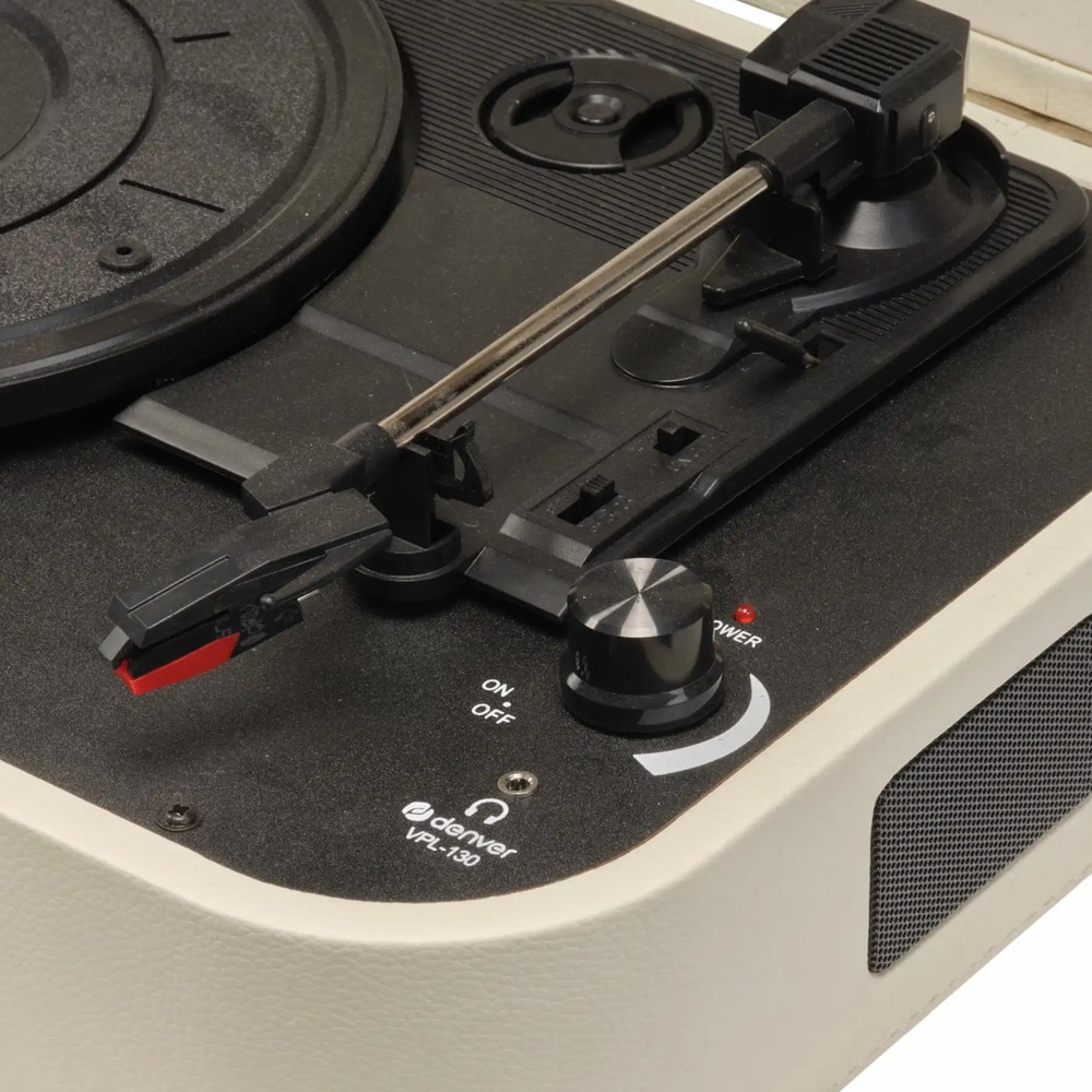 Denver VPL-130 platespiller / LP-spiller i koffert / vinylspiller med høyttalere og USB-digitalisering