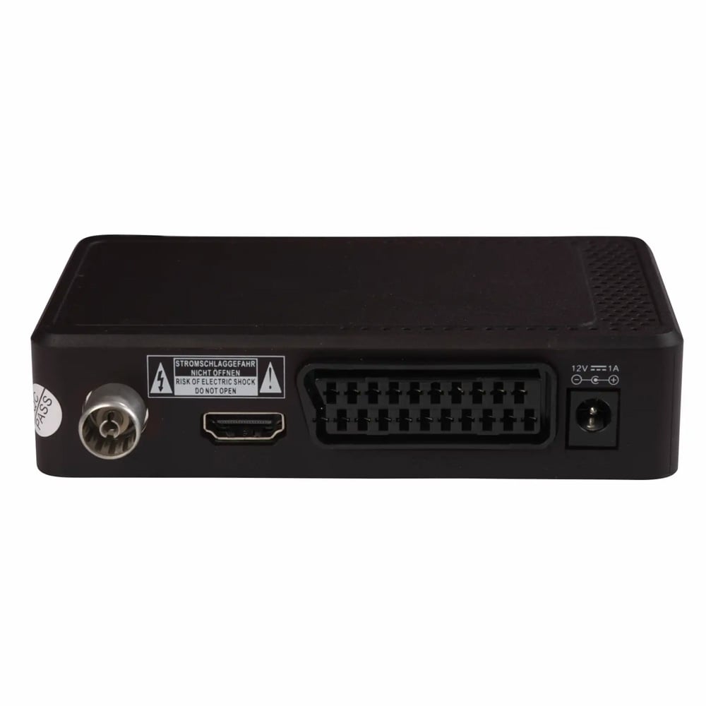 Denver DTB-148 DVB-T2-mottaker / digital TV-boks / HDMI og SCART / USB-opptak