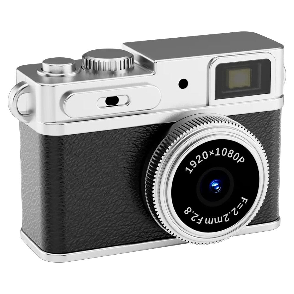 $ 0000093n digitalkamera mini / barnekamera retrostil / kompaktkamera med nøkkelring / 0,96 tommers TFT-skjerm