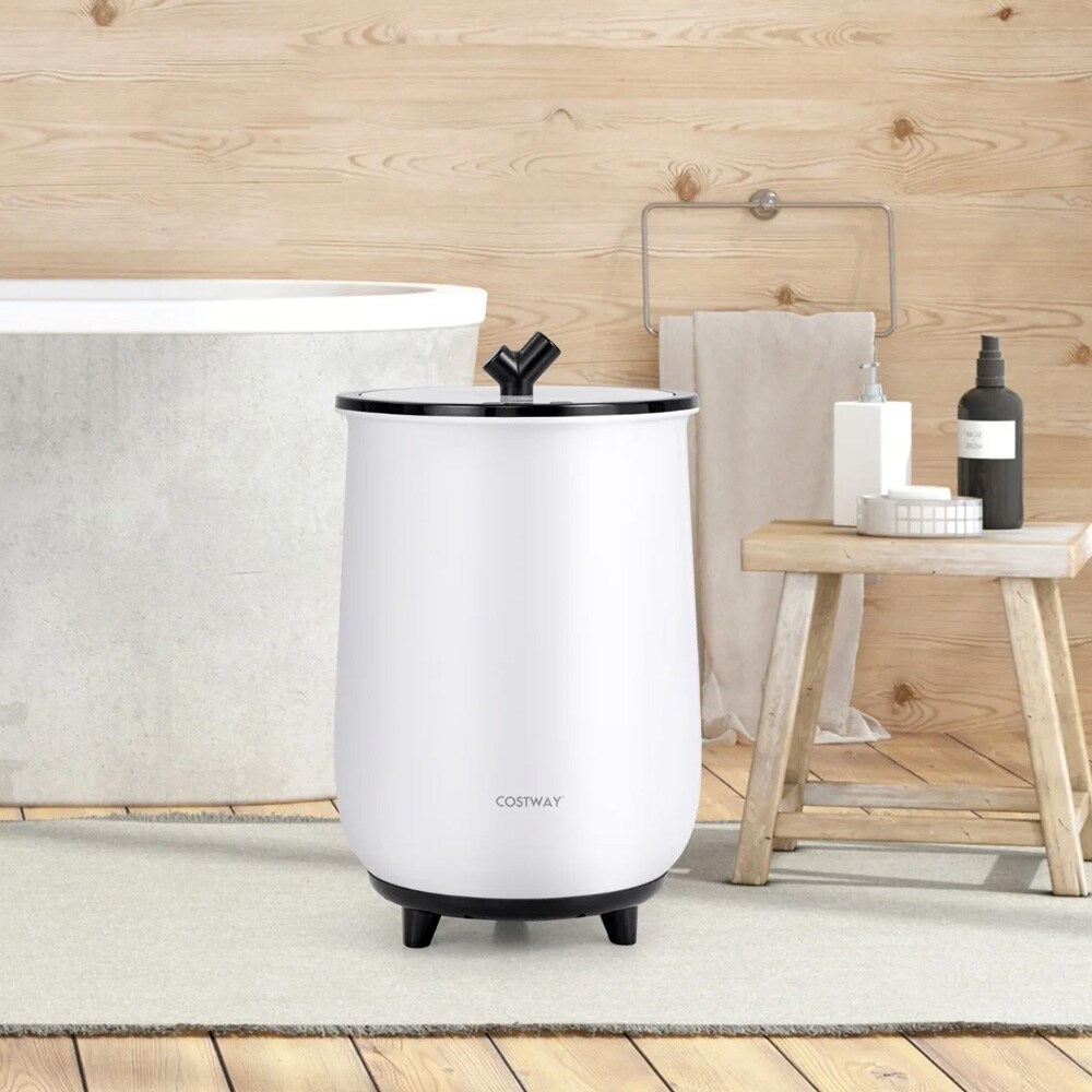 Elektrisk håndklevarmer 20 l / towel warmer med 3 varmenivåer og timer – svart