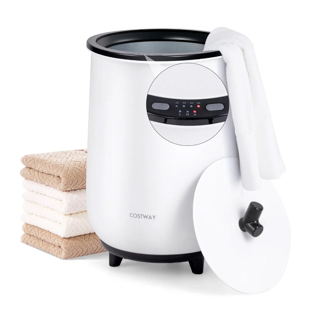 Elektrisk håndklevarmer 20 l / towel warmer med 3 varmenivåer og timer – svart