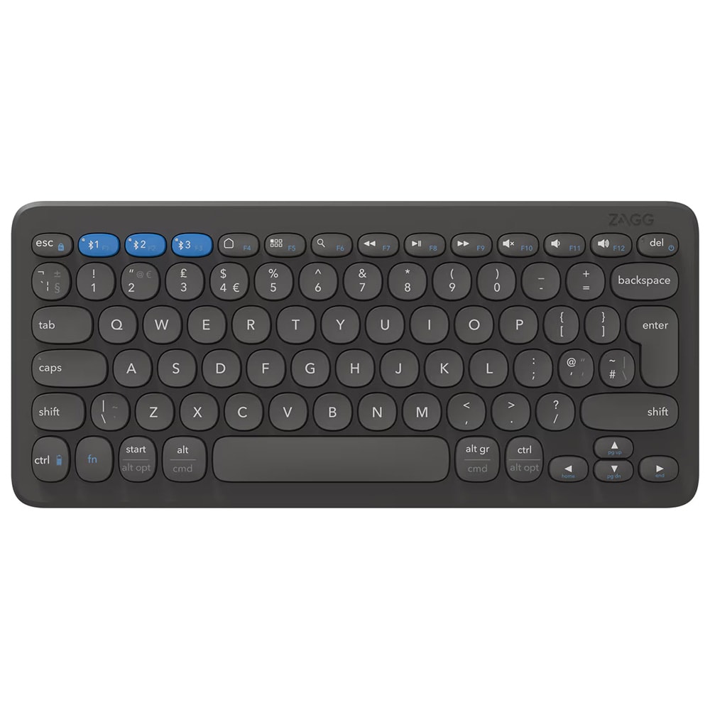 Zagg Pro Keyboard 12 trådløst tastatur / Bluetooth-tastatur / nordisk QWERTY-tastatur