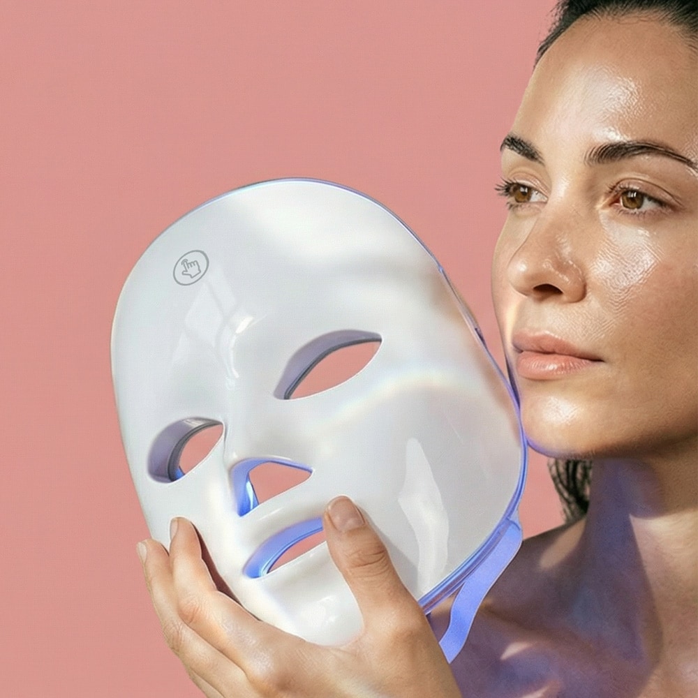 LED ansiktsmaske med lysterapi – lysmaske / hudpleiemaske / Face Mask