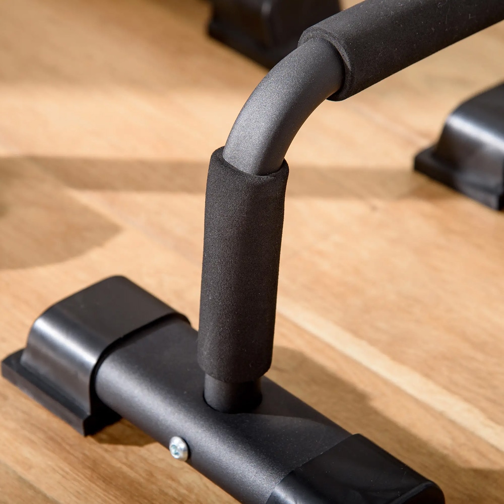 Armhevingshåndtak 2 stk / push up bars / push up-håndtak i stål / sklisikre treningshåndtak