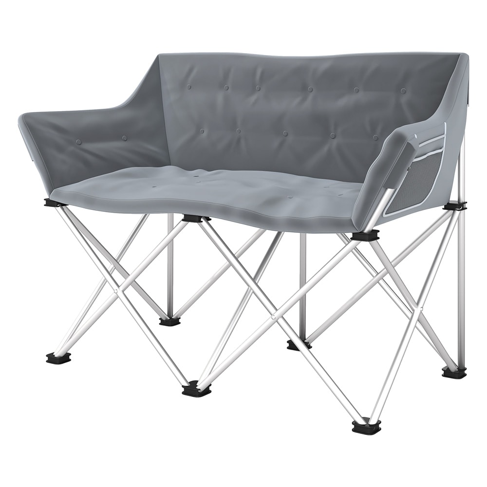 Campingsofa - 2-seters campingstol / sammenleggbar utesofa for camping
