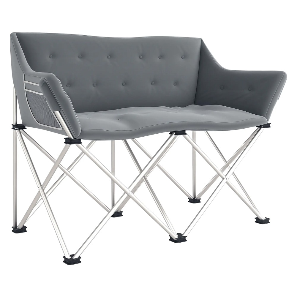 Campingsofa - 2-seters campingstol / sammenleggbar utesofa for camping