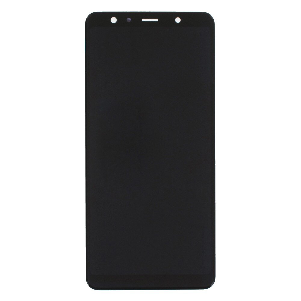 LCD-skjerm med ramme for Samsung Galaxy A7 - Svart