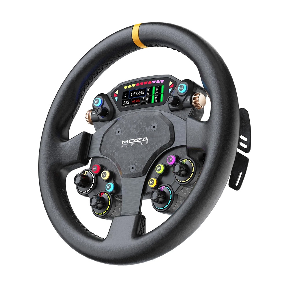 MOZA CS Pro GT-ratt - simracingratt / racingratt / gamingratt med HD-skjerm og RGB