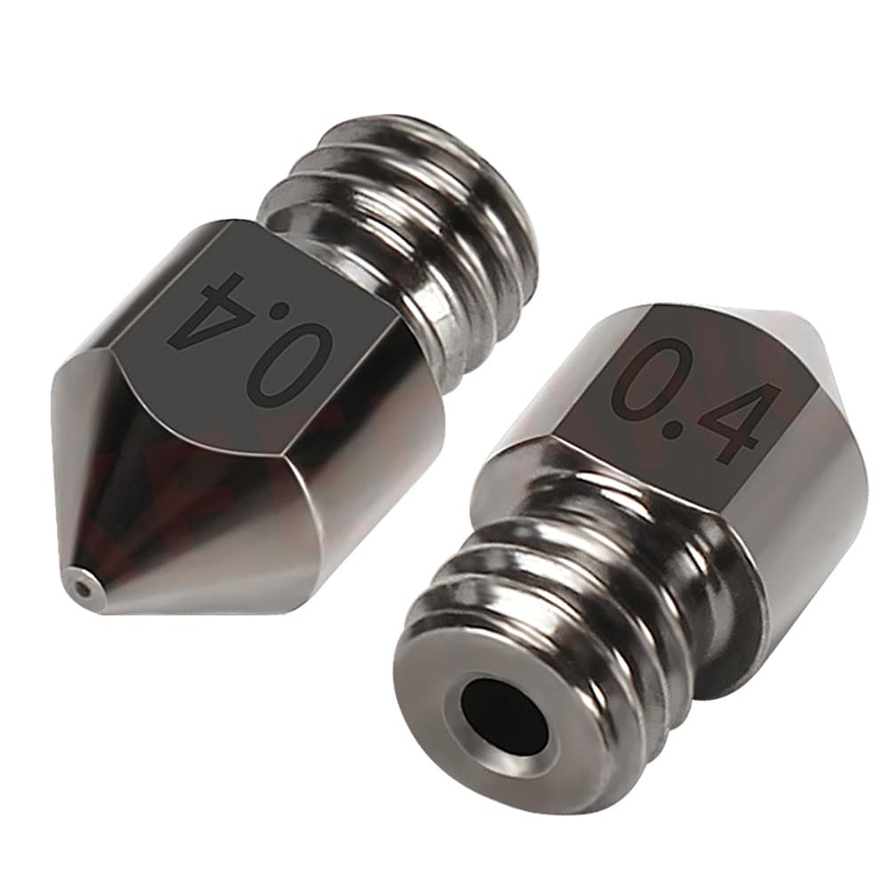 Dyse i herdet stål Makerbot MK8 1,75 mm / 3D-skriverdysesett 0,2-1,0 mm / slitesterk dyse 5-pk