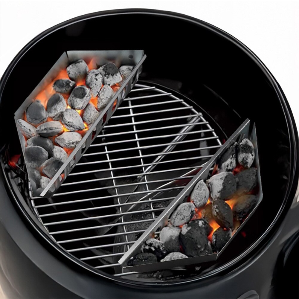 Grillkullkurver / grillkullholder / grillkullkurv / grillkullkurv BBQ / brikettkurv grill / grilltilbehør grillkullkurv - 2-pk