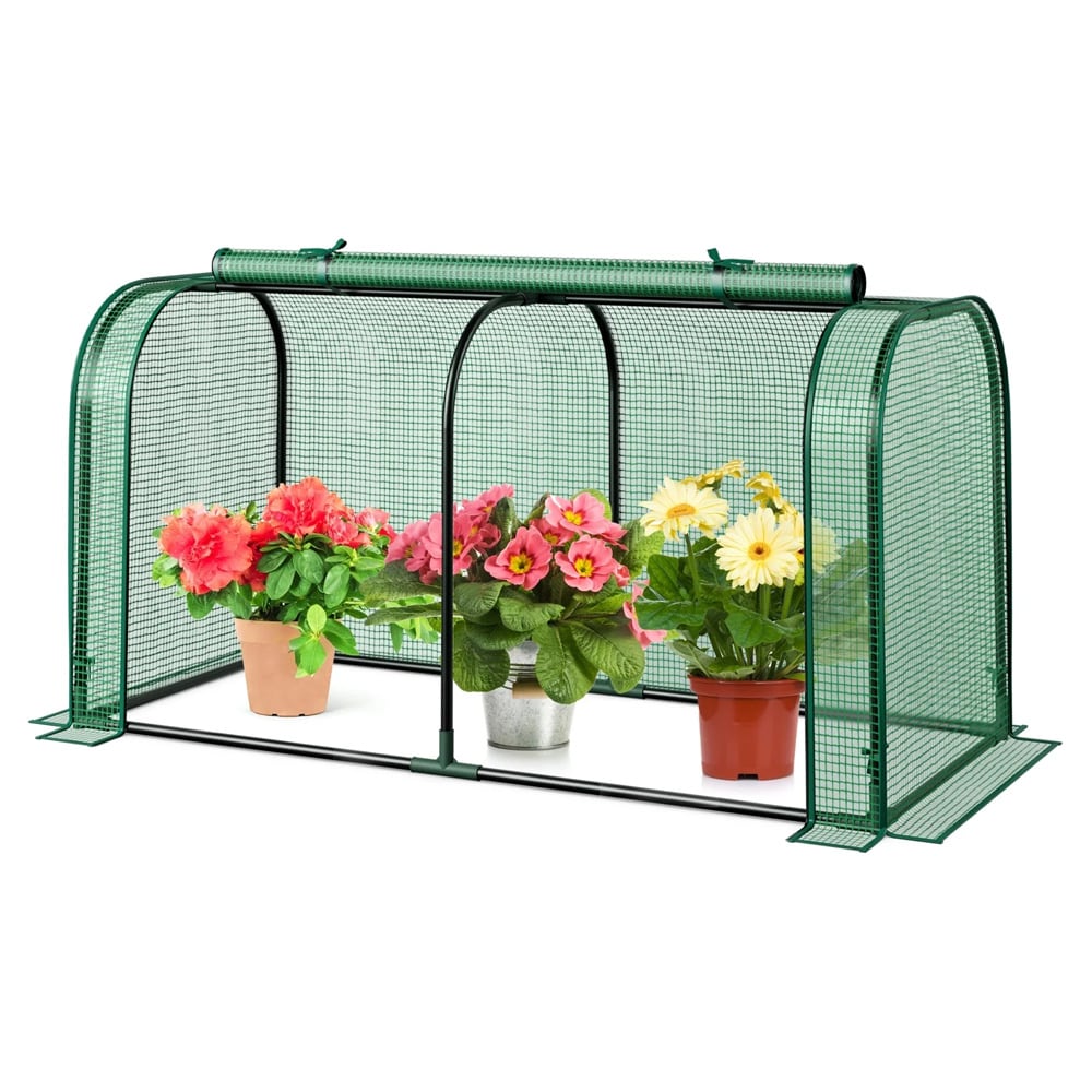 Tunneldrivhus 118x55x60cm - bærbart minidrivhus / drivhus / overtrekk til dyrkingskasse