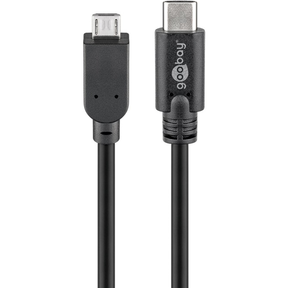 Goobay USB-C til MicroUSB-kabel OTG 2,5 W 1 m