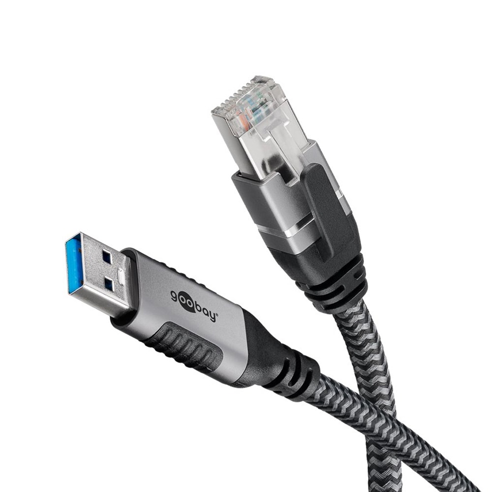 Goobay USB 3.0 til RJ45-nettverkskontakt 2 m