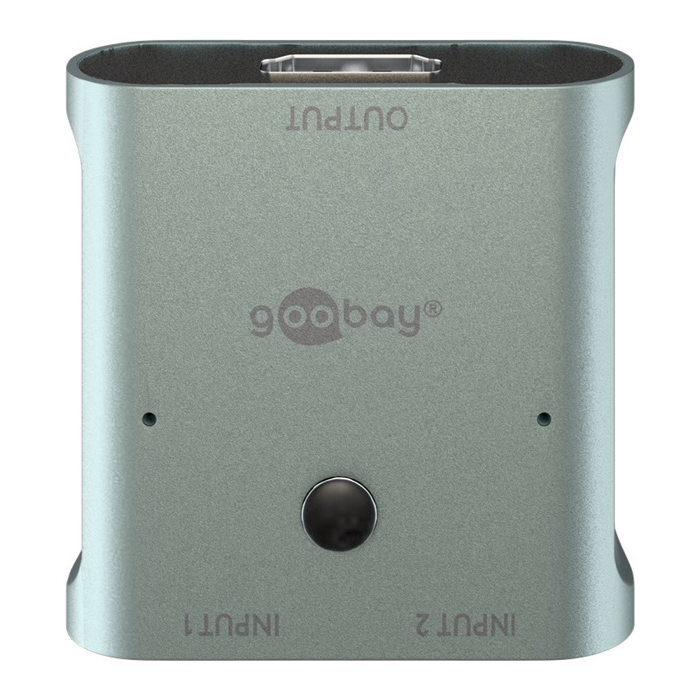 Goobay HDMI-bryter 2 til 1 / HDMI-bryter 2 inn 1 ut / HDMI-bryter / HDMI-bryter