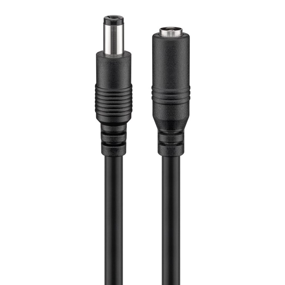 Goobay Forlengelseskabel DC 5,5x2,1mm 3m / strømkabel DC hann hunn / DC-kabel