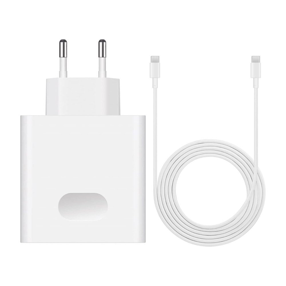 Huawei SuperCharge 65W vegglader med USB-C-kabel 1,8 m 2002325EPO - Hvit