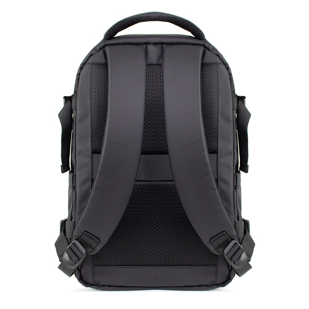 Wozinsky ryggsekk 20 L med laptoprom / håndbagasjesekk / sekk med USB-port – Svart