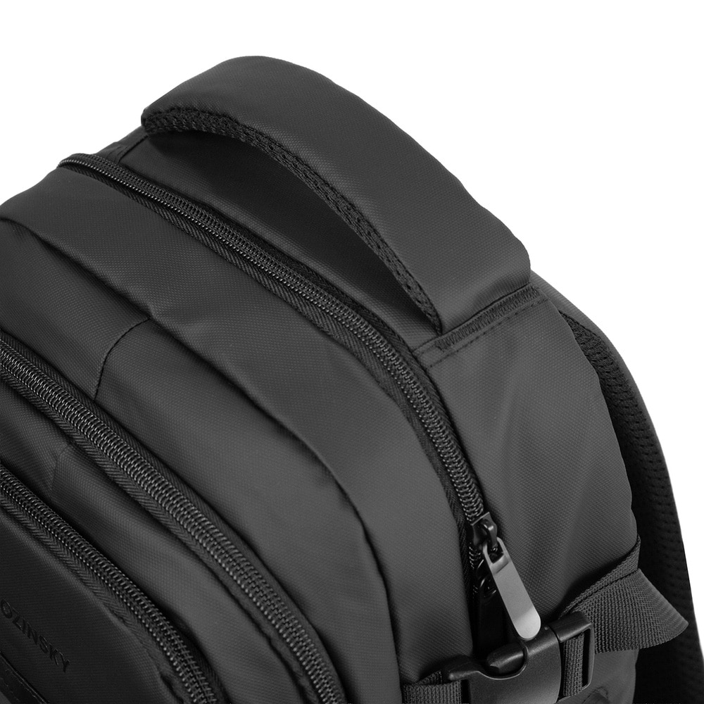 Wozinsky ryggsekk 20 L med laptoprom / håndbagasjesekk / sekk med USB-port – Svart