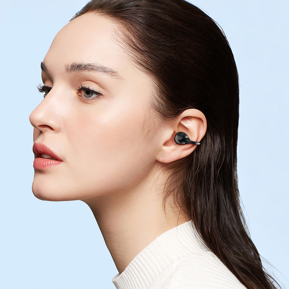 BWOO sporty Bluetooth-hodetelefoner / trådløse hodetelefoner i øret / hodetelefoner med åpent øre - Svart