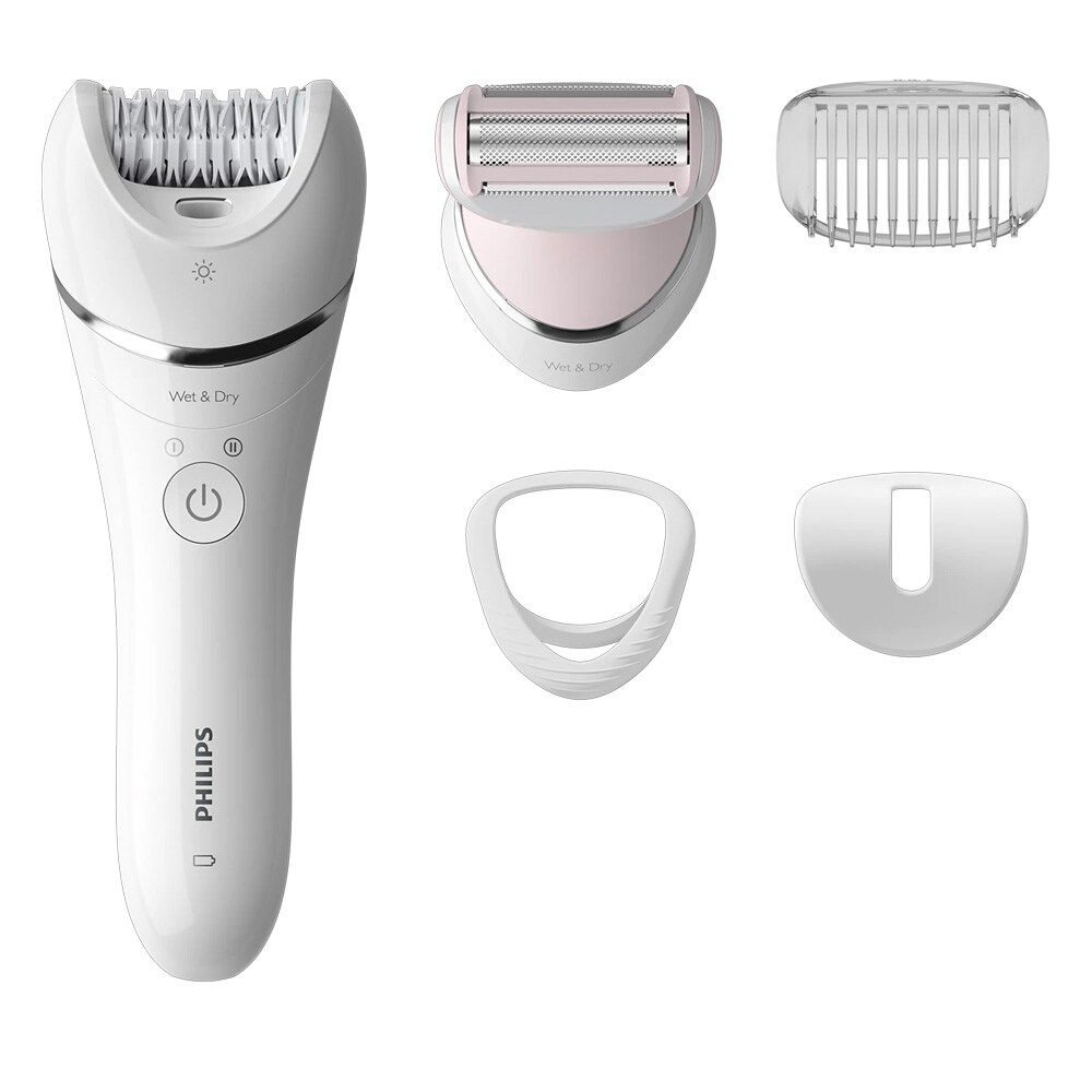 Philips Epilator Series 8000 BRE710/00 epilator / hårfjerningsapparat / våt- og tørrbruk / barberhode