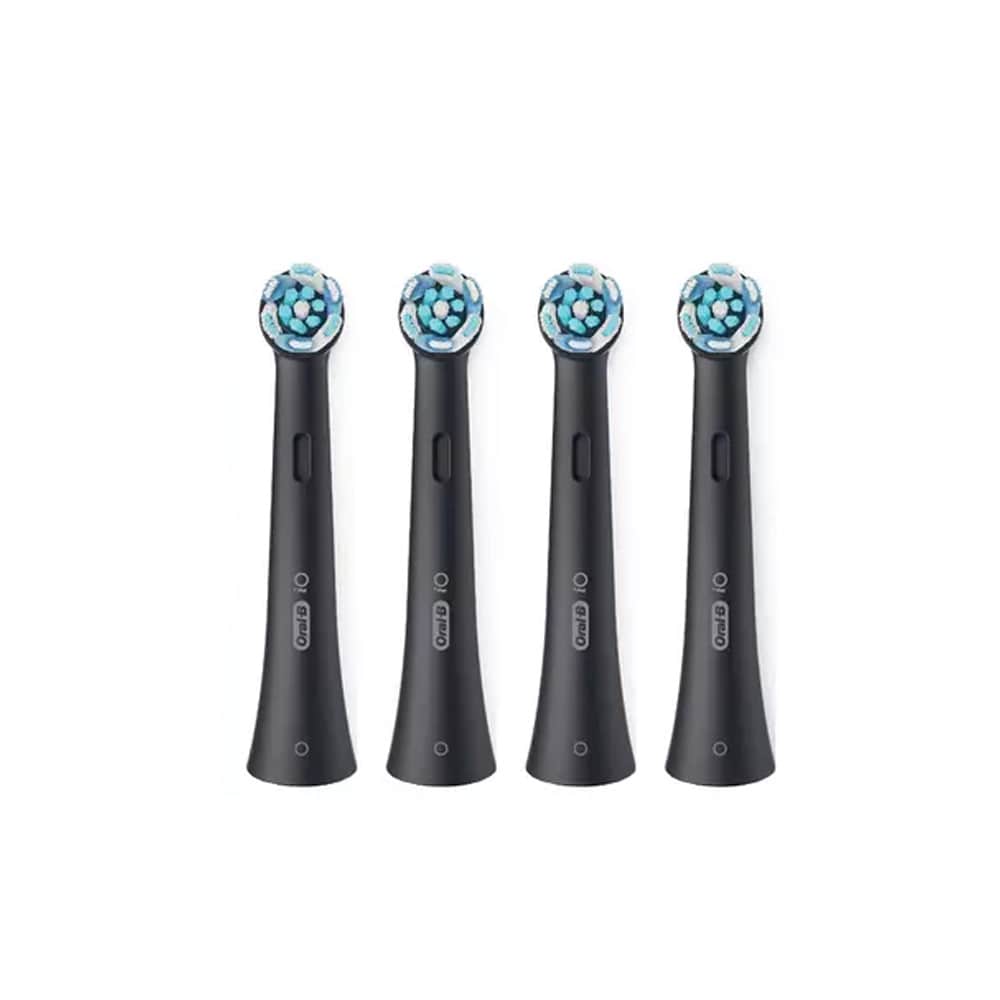 Braun Oral-B iO Ultimate Clean 4-pk - Svart / børstehoder for elektrisk tannbørste / iO-kompatible børstehoder