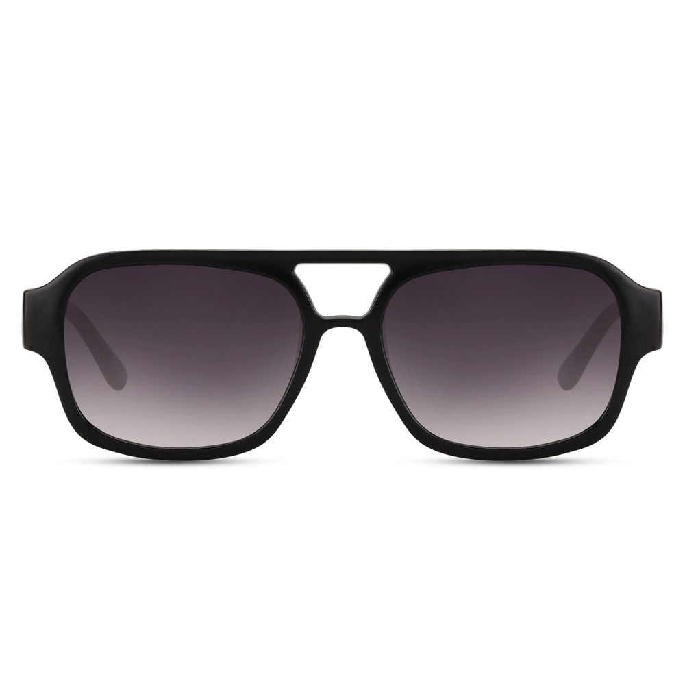 Sorte solbriller med mørkt glass / solbriller med UV-beskyttelse / unisex solbriller / solbriller med plastglass