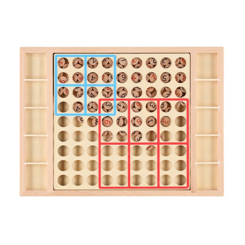 Sudokuspill i tre / sudoku brettspill / logikkspill i tre / tallpuslespill 9 x 9