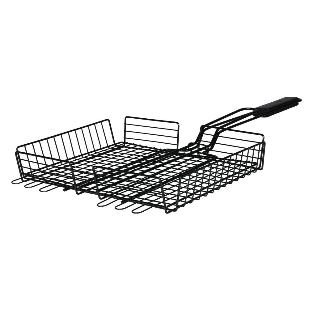 Mustang grillkurv 25 x 32 cm / grillkurv i rustfritt stål / grillkurv for grønnsaker