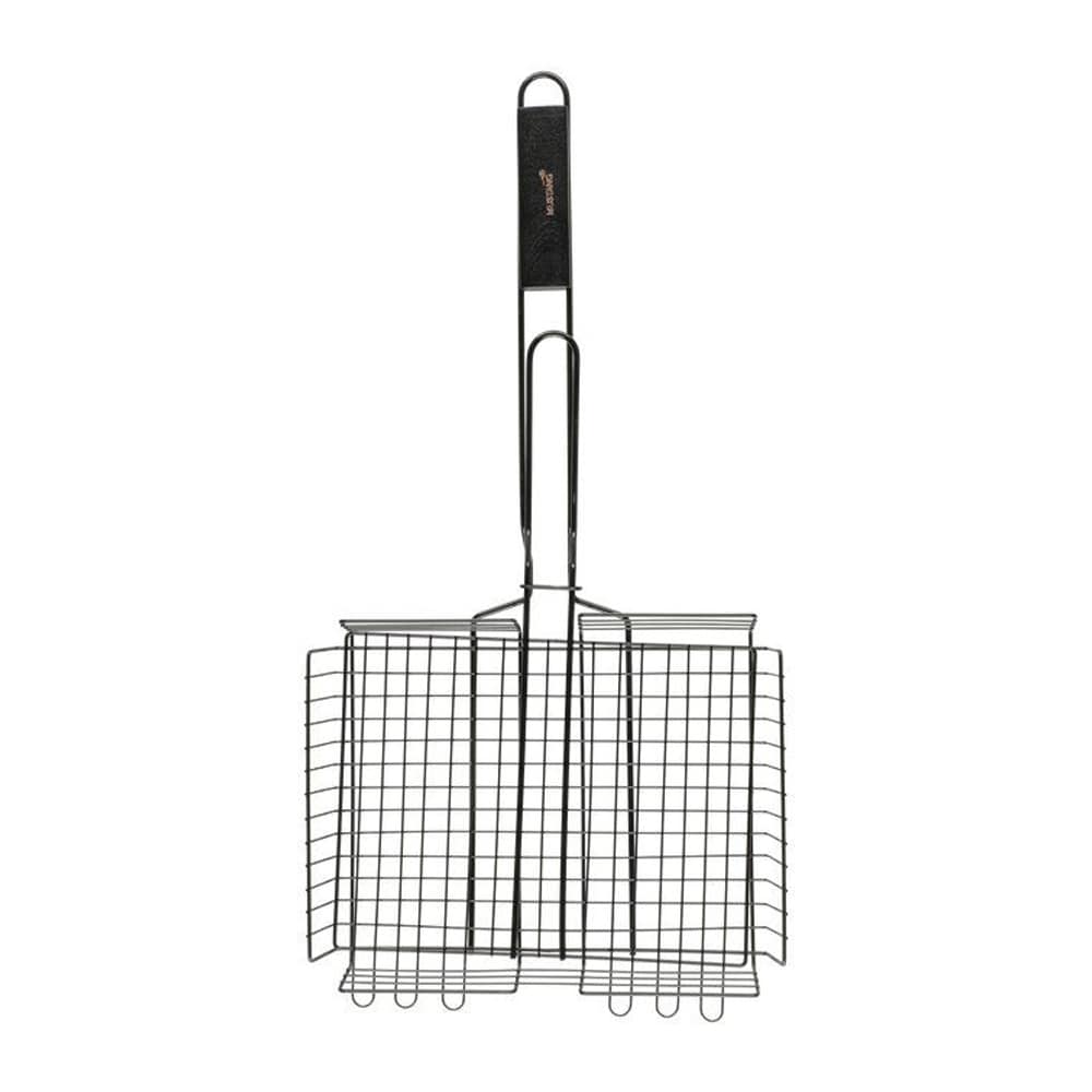 Mustang grillkurv 25 x 32 cm / grillkurv i rustfritt stål / grillkurv for grønnsaker