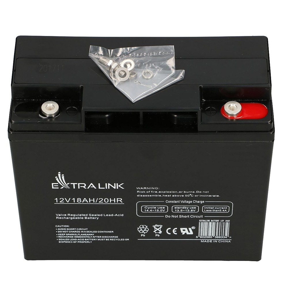 AGM-batteri 12V 18Ah - blybatteri / blysyrebatteri / reservebatteri / VRLA-batteri