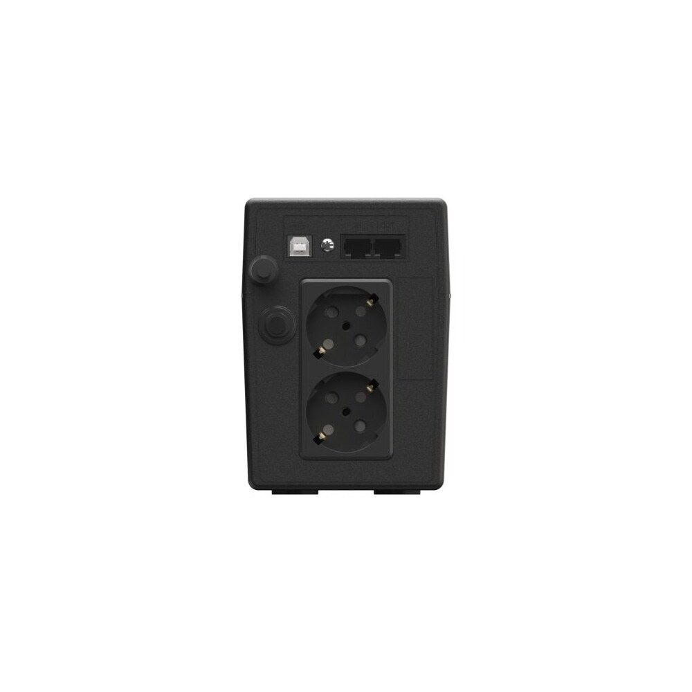 Green Cell UPS 650 VA / 360 W med LCD-skjerm / nødstrømsforsyning med batteribackup og RJ45-beskyttelse