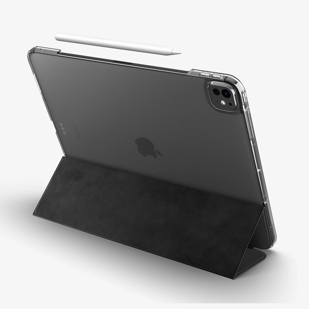 Spigen Liquid Air Folio deksel til iPad Pro 13 (2024) / nettbrettetui med stativfunksjon og wake/sleep – Svart