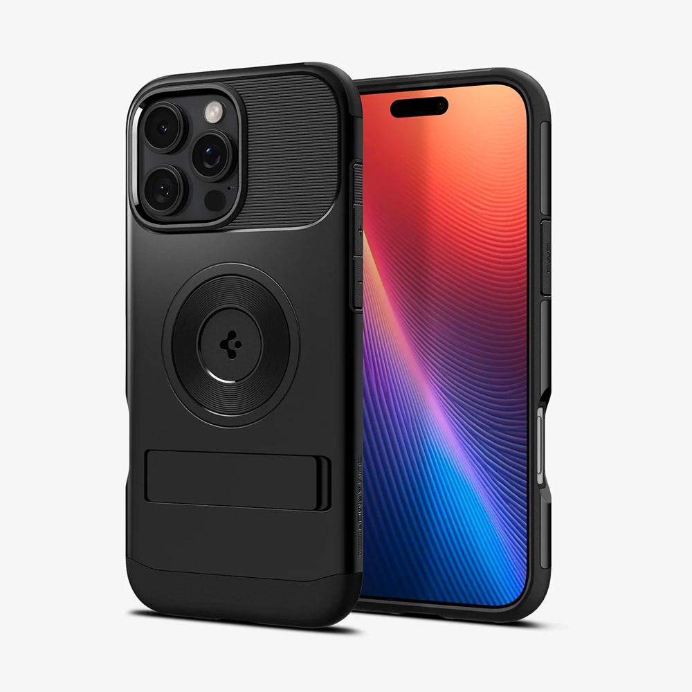 Spigen Slim Armor Mag Fit Backshell for iPhone 16 Pro - Svart