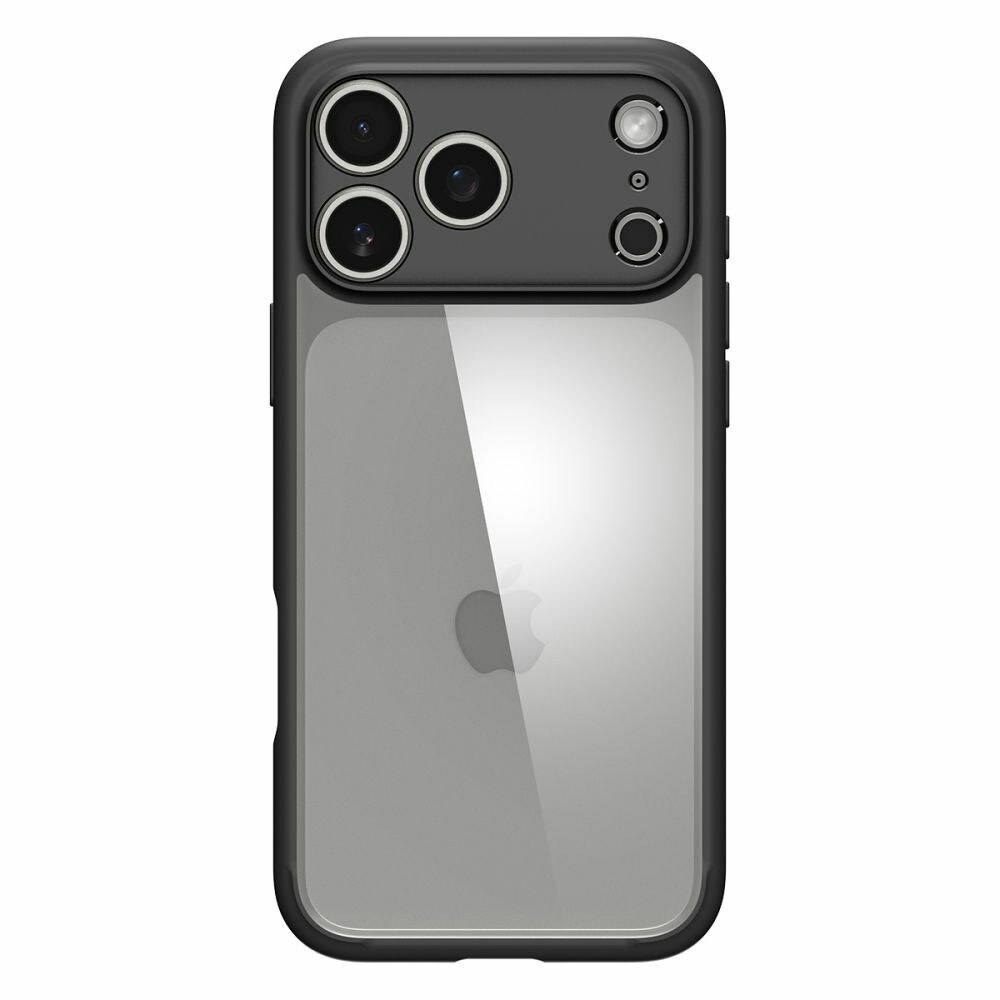 Spigen Ultra Hybrid deksel til iPhone 17 Pro / matt svart mobildeksel / støtdempende beskyttelsesdeksel