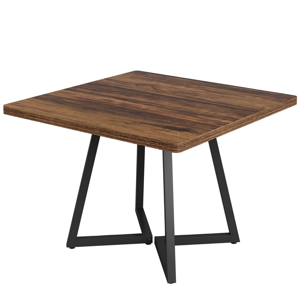 Spisebord 80 x 80 cm / kvadratisk kjøkkenbord for 4 personer / matbord/ bord med metallunderstell