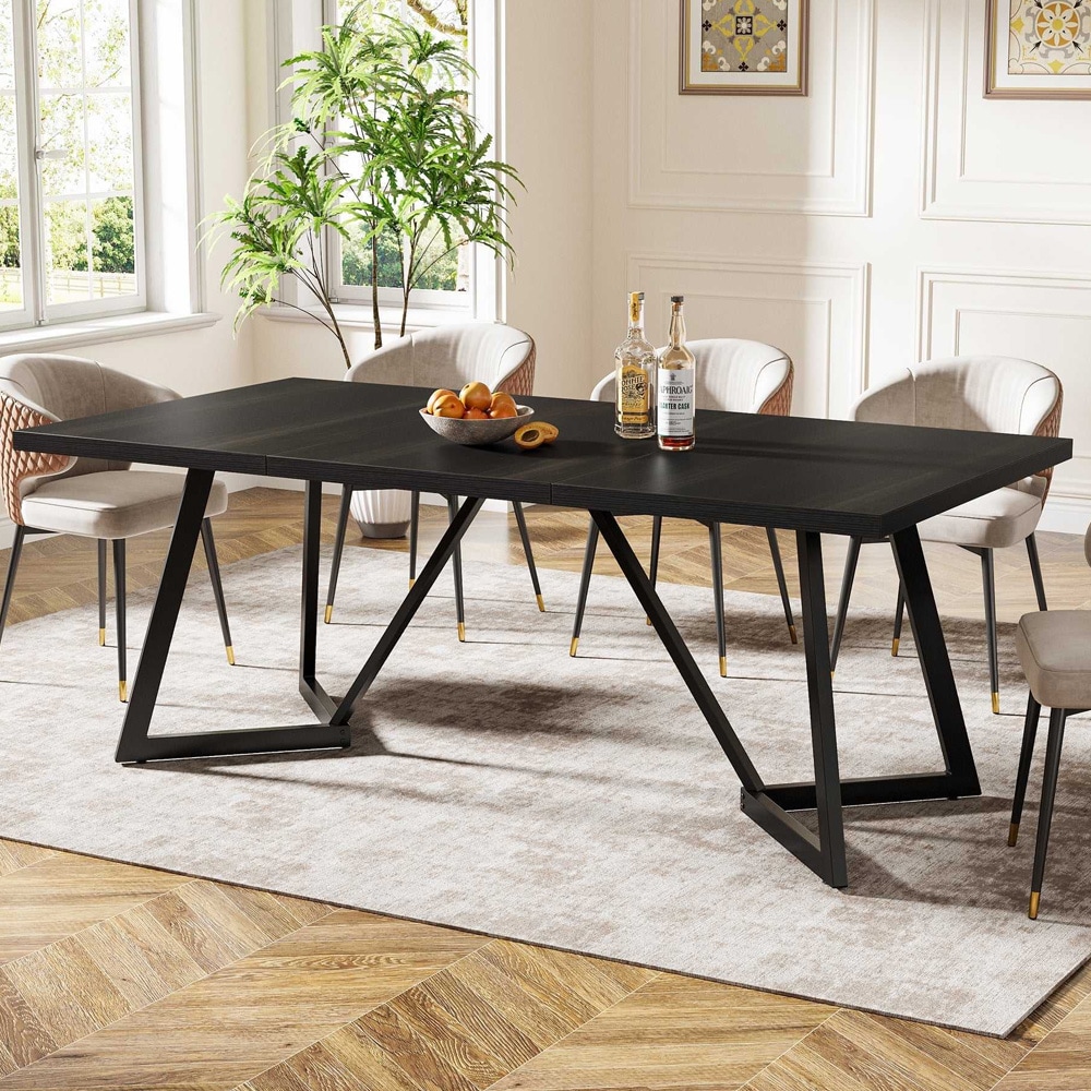 Moderne spisebord 180cm - Svart / spisebord / kjøkkenbord / rektangulært bord