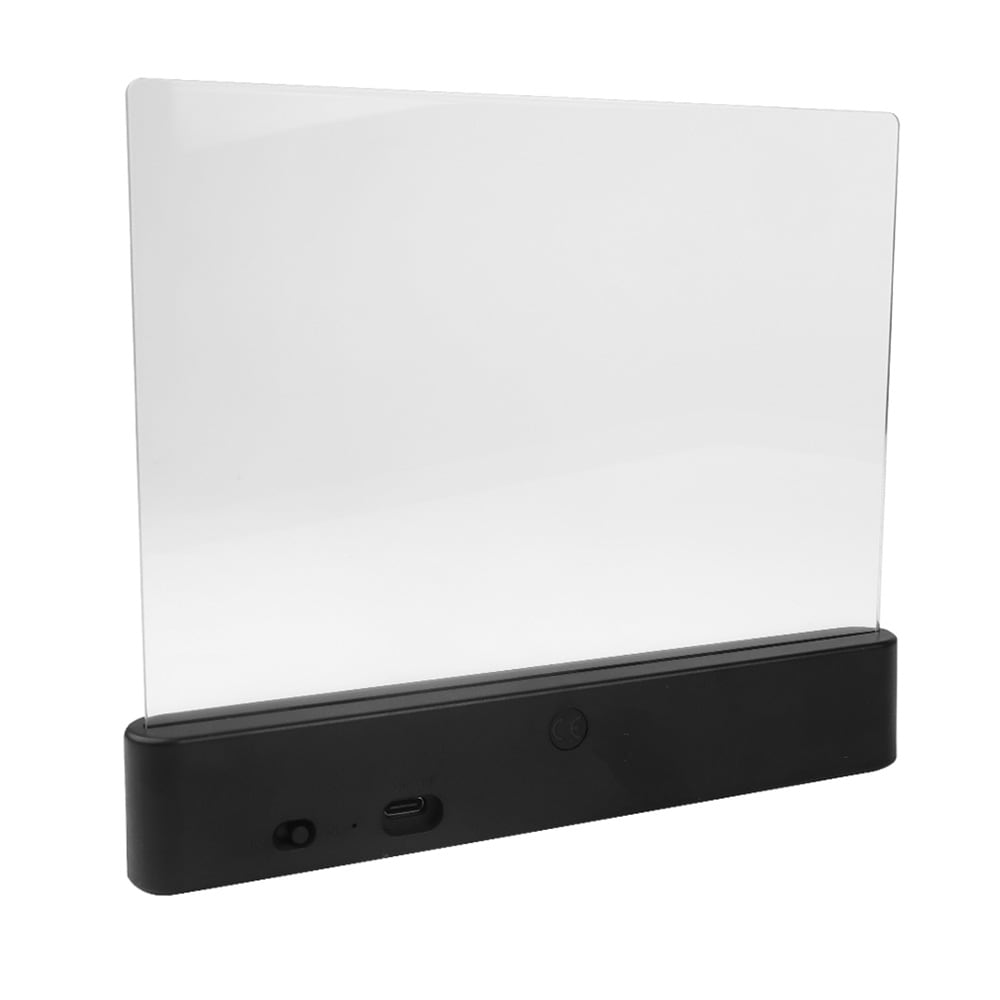 Oppladbar leselampe svart / LED-lampe med timer / dimbar nattlampe med 3 fargetemperaturer